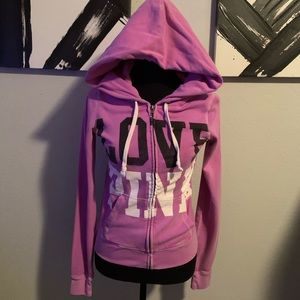 💛 EUC distressed zip up